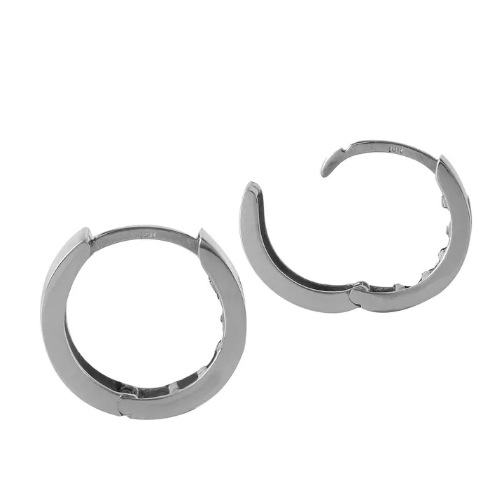 13 CTW 14K Solid White Gold Hoop Huggie Earrings Pink Sapphire MayaMila Earrings 13 CTW 14K Solid White Gold Hoop Huggie Earrings Pink Sapphire MayaMila Earrings