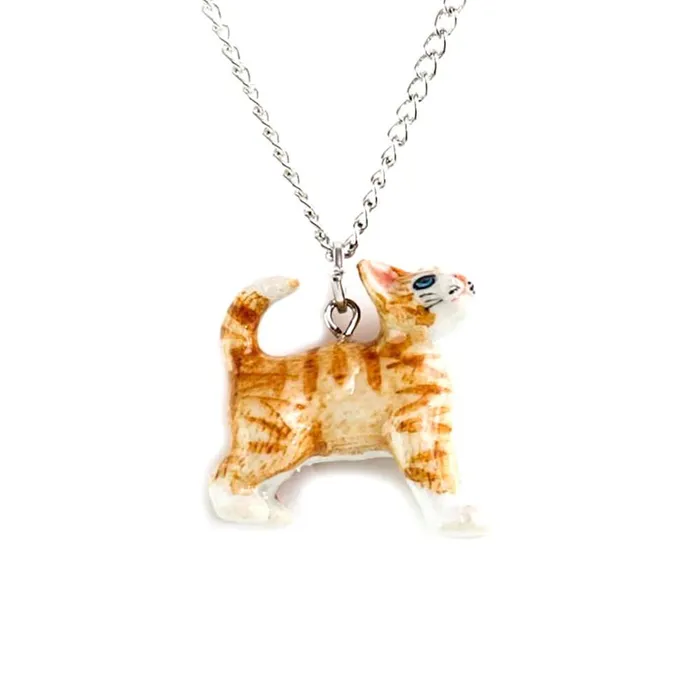 Ginger Kitten Pendant Little Critterz Necklaces