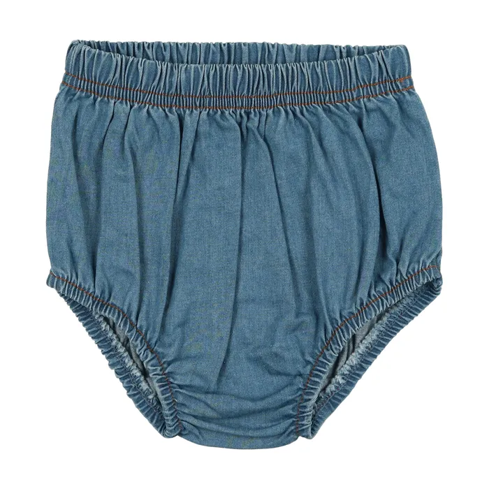 Lil Legs Lil Legs Denim Bloomers Dark Denim Earrings