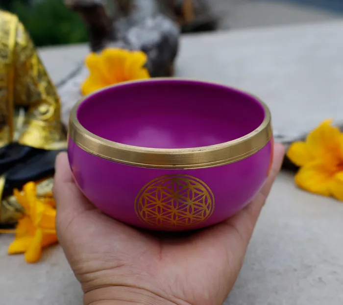 Necklaces Lungta Imports Flower Of Life Singing Bowl
