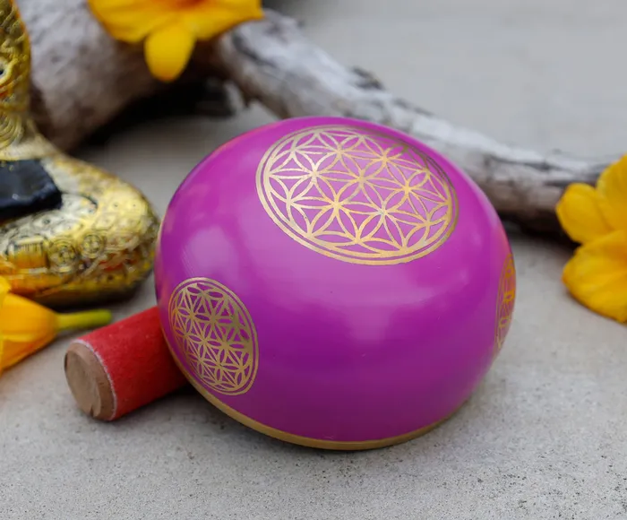 Necklaces Lungta Imports Flower Of Life Singing Bowl