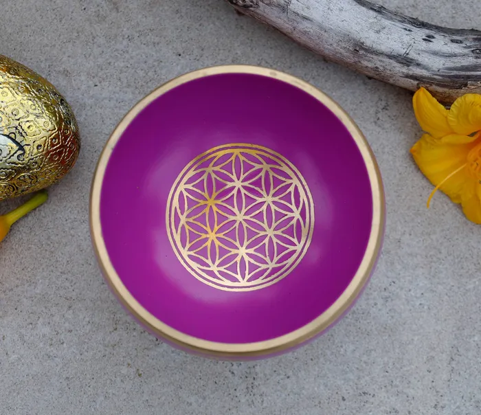 Necklaces Lungta Imports Flower Of Life Singing Bowl