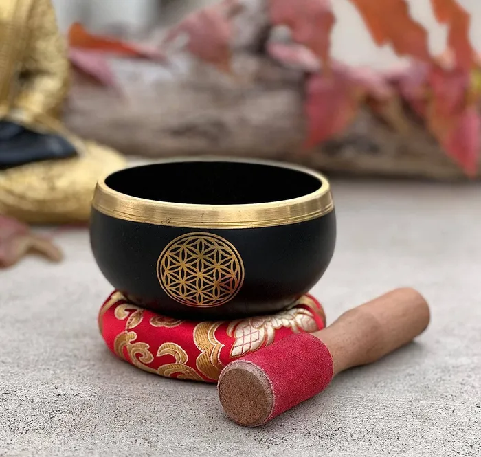 Necklaces Lungta Imports Flower Of Life Singing Bowl