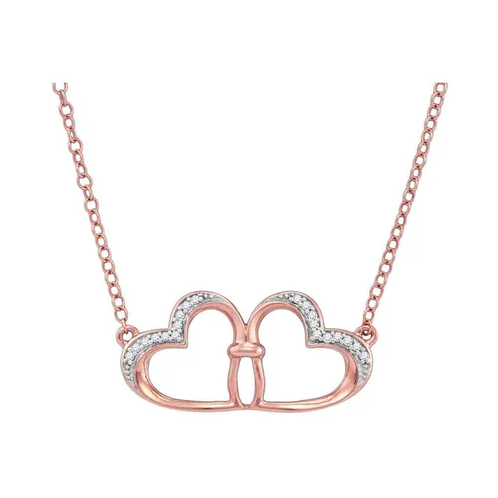 Necklaces mayamila 10kt Rose Gold Womens Round Diamond Heart Love Pendant Necklace 120 Cttw Necklaces mayamila 10kt Rose Gold Womens Round Diamond Heart Love Pendant Necklace 120 Cttw