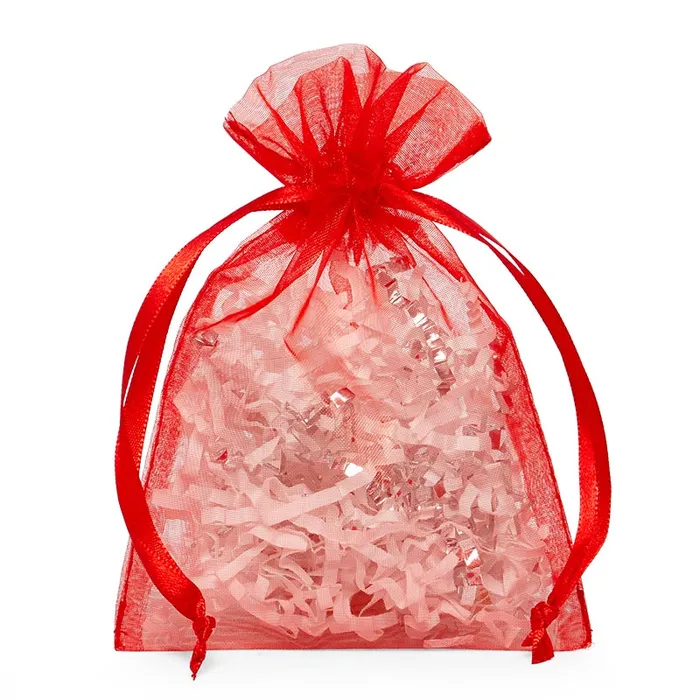 Paper Mart Necklaces Gift Bags Flat Organza 2 x 3