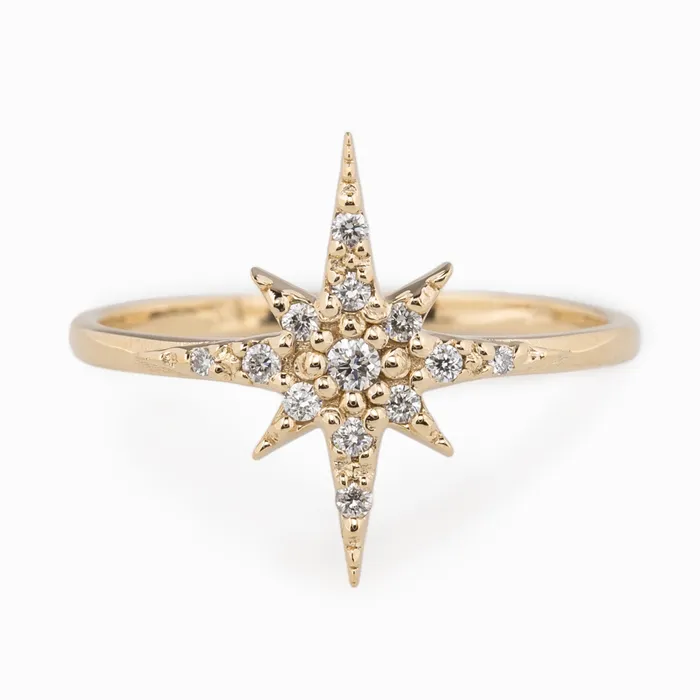 Rings Starburst Diamond Ring Large Envero Jewelry