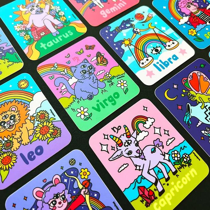Sticker Zodiac Taurus Wokeface Earrings