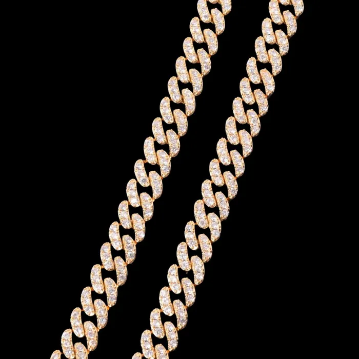 10MM Tennis Cut Stones Iced Out Diamond Necklace Bracelet Set TENNIS CUT Bracelets