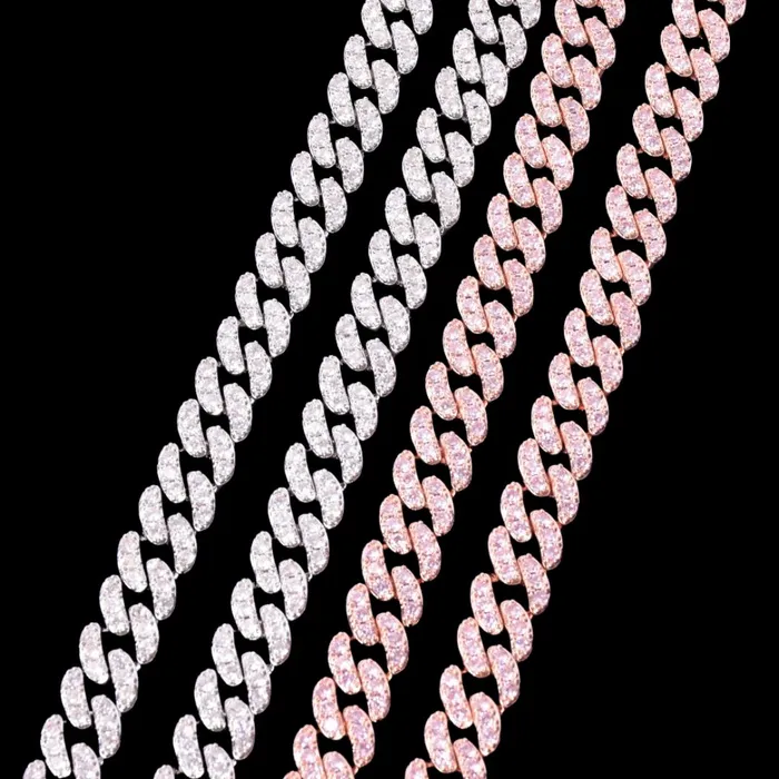 10MM Tennis Cut Stones Iced Out Diamond Necklace Bracelet Set TENNIS CUT Bracelets