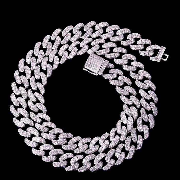 10MM Tennis Cut Stones Iced Out Diamond Necklace Bracelet Set TENNIS CUT Bracelets