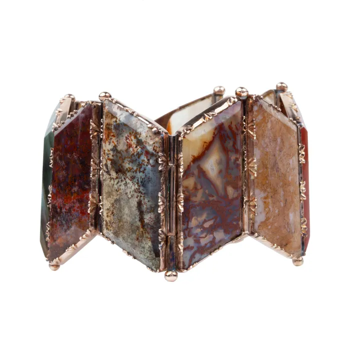 Bell Bird Antiques Bracelets Victorian Era Agate Specimen Bracelet