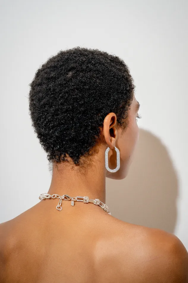Crystal Haze Jewelry Necklaces Travel Gift Hoops Silver