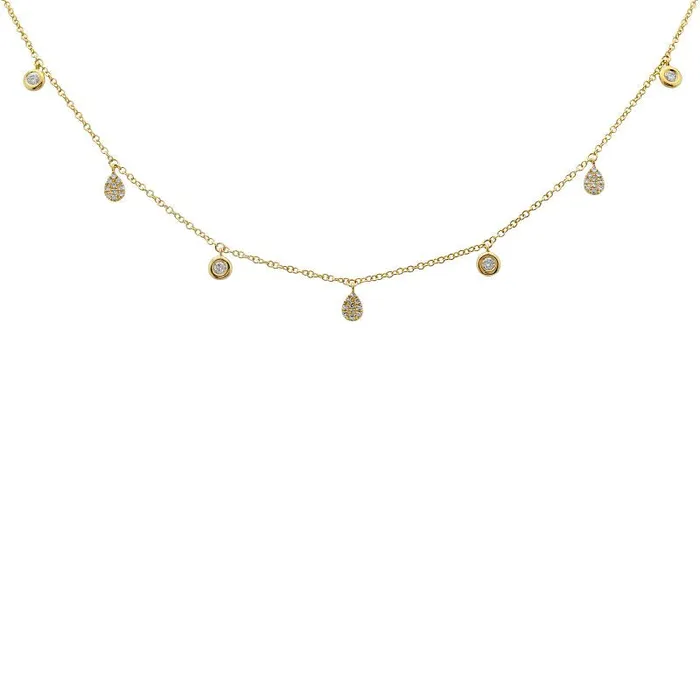 Diamond Drop Necklace NicoleHD Jewelry Necklaces