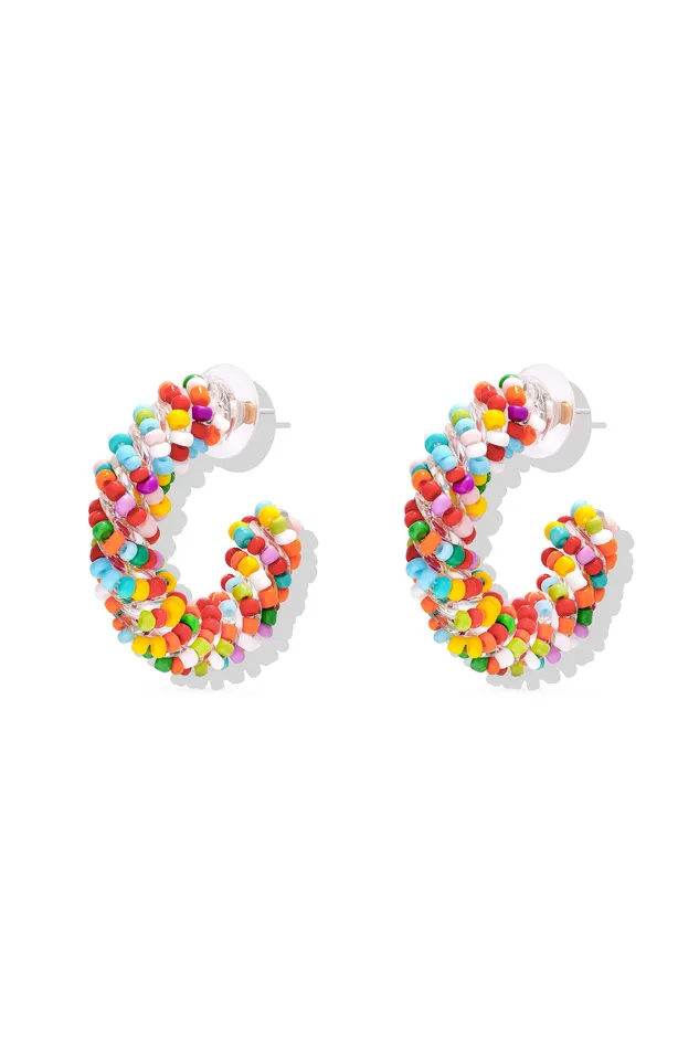 Earrings Crystal Haze Jewelry Tuttifrutti Hoops
