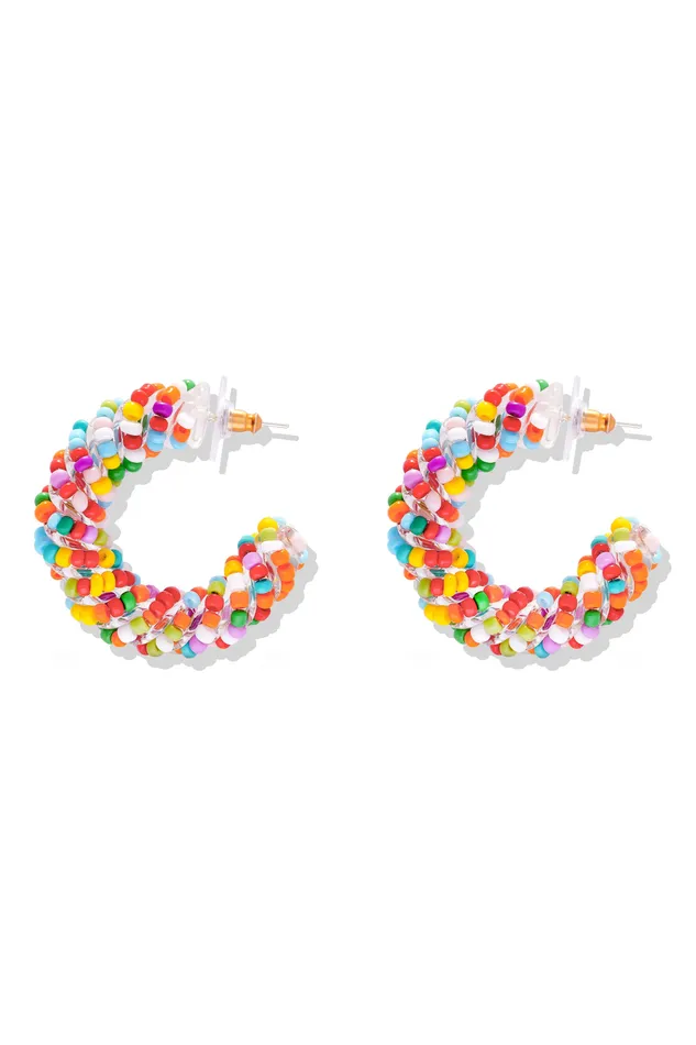 Earrings Crystal Haze Jewelry Tuttifrutti Hoops