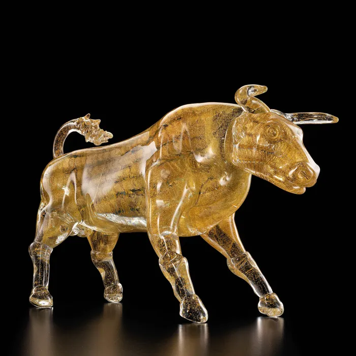 Earrings Mucelago Bull Murano Glass Arte di Murano