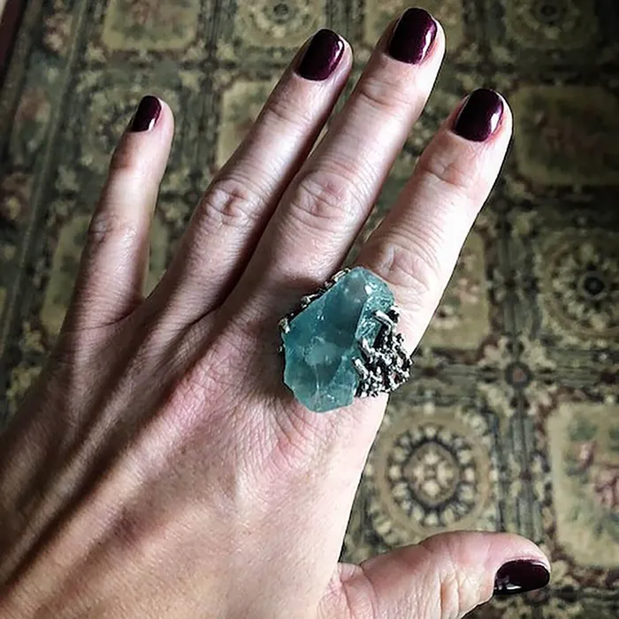 Giardinoblu Aquamarine Ring One of a Kind Statement Rings