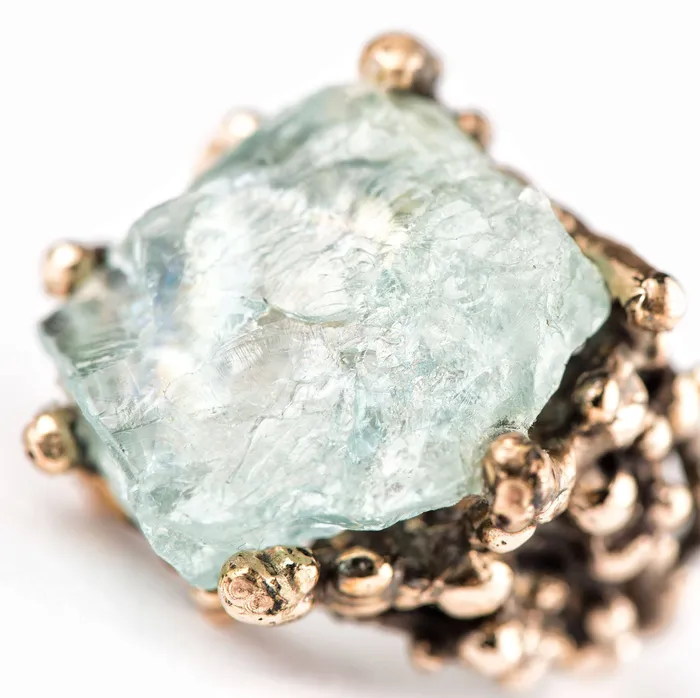 Giardinoblu Aquamarine Ring One of a Kind Statement Rings