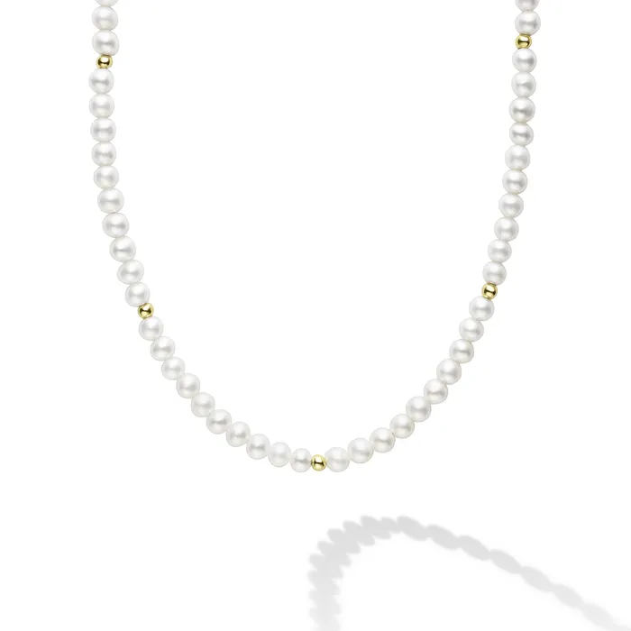 Kinder Childs First Gold Station Pearl Necklace LAGOS Necklaces