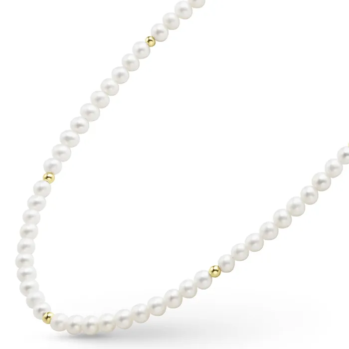 Kinder Childs First Gold Station Pearl Necklace LAGOS Necklaces