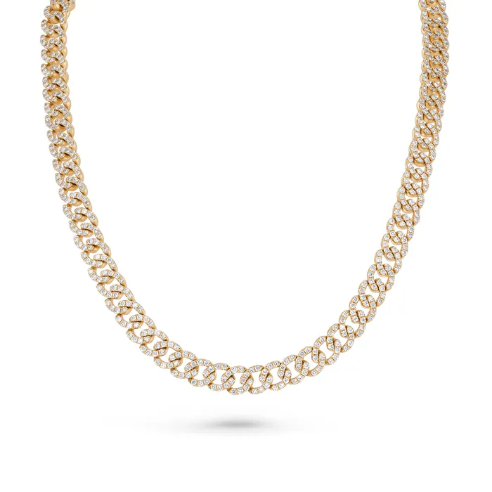 Necklaces Polachecks Collection Large Diamond Link Necklace