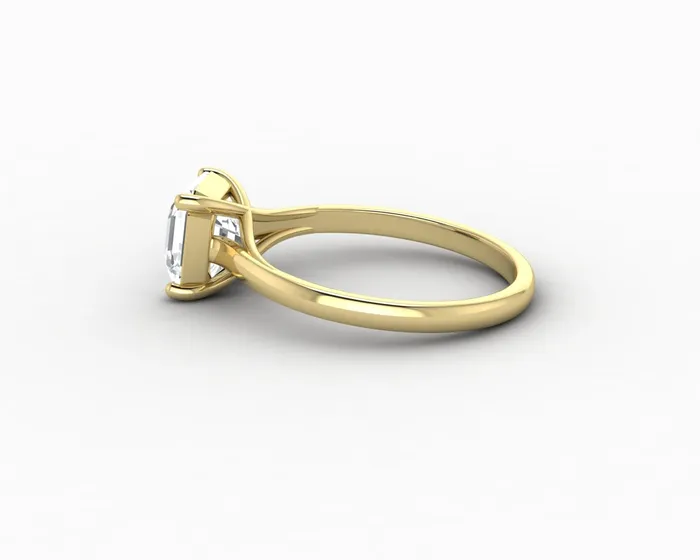 Nora 15 Ct Solitaire Asscher Cut Engagement Ring Sapheena Jewelry Rings