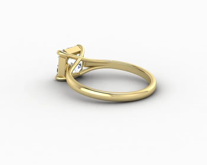 Nora 15 Ct Solitaire Asscher Cut Engagement Ring Sapheena Jewelry Rings