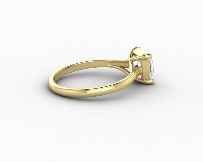 Nora 15 Ct Solitaire Asscher Cut Engagement Ring Sapheena Jewelry Rings