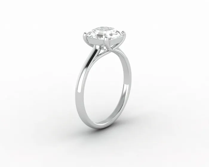 Nora 15 Ct Solitaire Asscher Cut Engagement Ring Sapheena Jewelry Rings