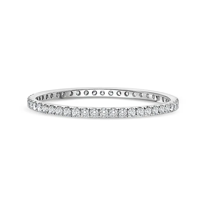 Polachecks Collection Rings Thin Eternity Band 26tw