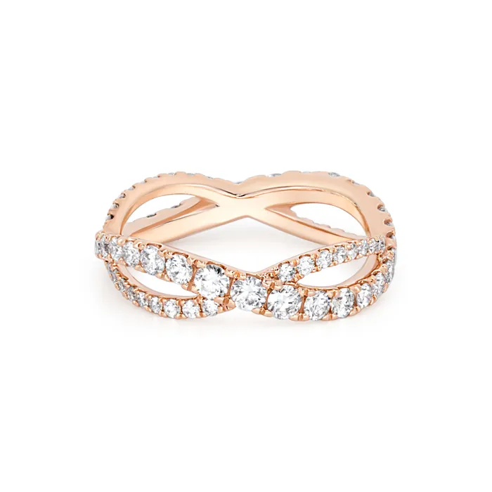 Rings Diamond Infinity Eternity Band Polachecks Collection