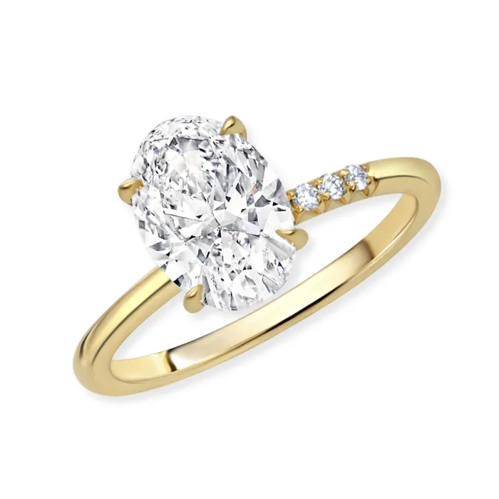 Rings Rahaminov Diamonds Oval Shape Brilliant Cut Diamond Ring 162ct