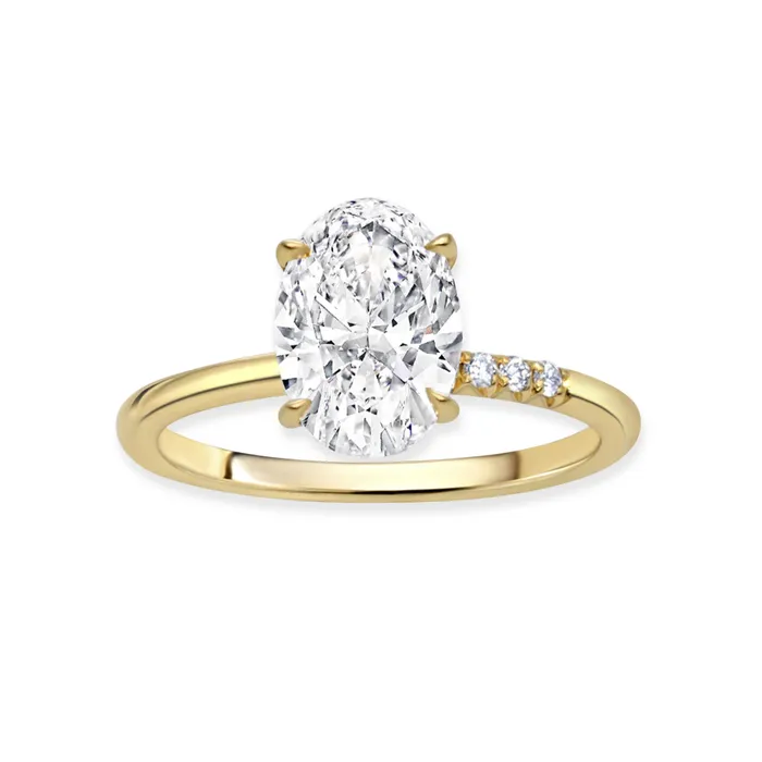 Rings Rahaminov Diamonds Oval Shape Brilliant Cut Diamond Ring 162ct