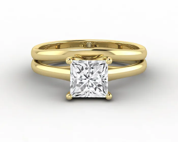 Rings Sapheena Jewelry Nora Matching Band for Oval Pear Asscher Princess Cushion