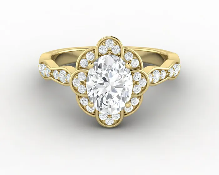 Rings Sapheena Jewelry Vivienne 10 Ct Oval Engagement Ring
