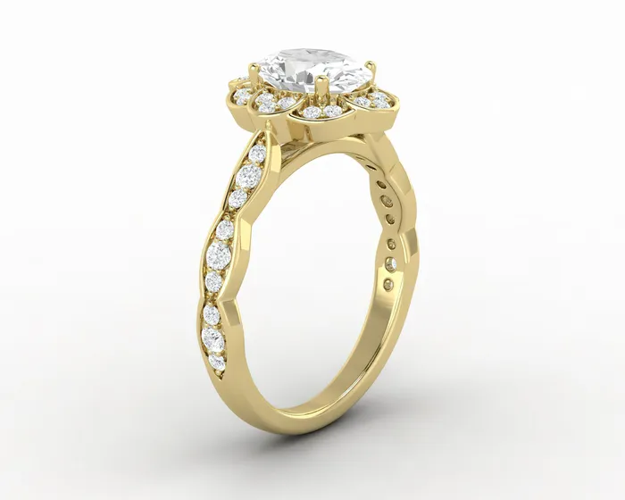 Rings Sapheena Jewelry Vivienne 10 Ct Oval Engagement Ring