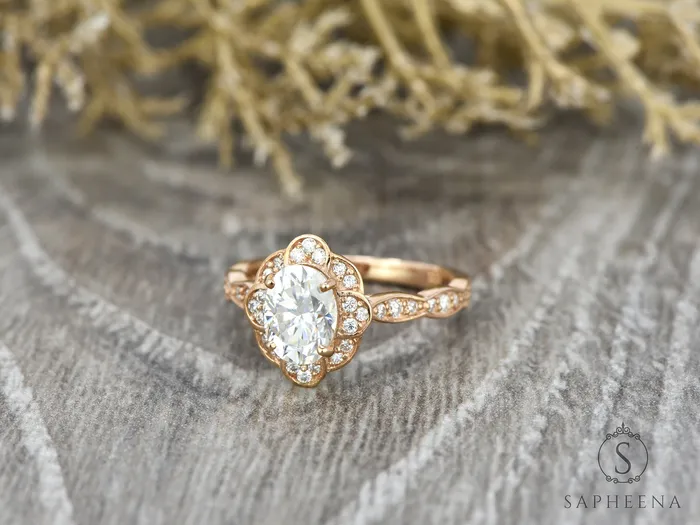Rings Sapheena Jewelry Vivienne 10 Ct Oval Engagement Ring