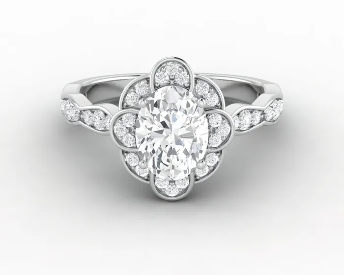 Rings Sapheena Jewelry Vivienne 10 Ct Oval Engagement Ring