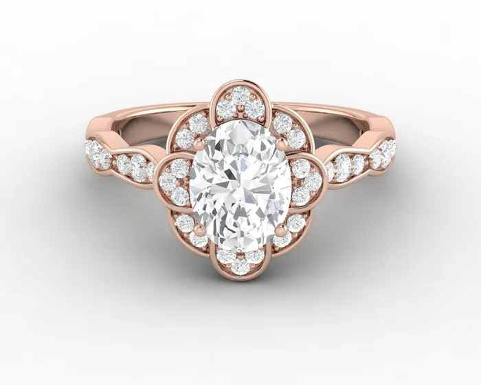 Rings Sapheena Jewelry Vivienne 10 Ct Oval Engagement Ring