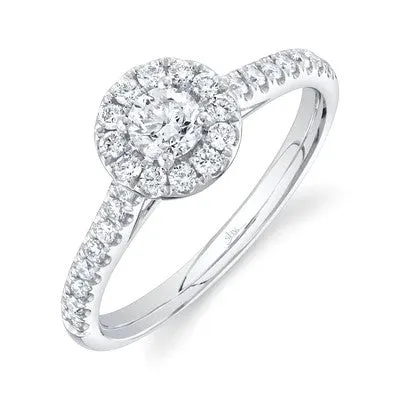 Rings SHY CREATIONS 030CTCTRROUND 032CTSIDE DIAMOND ENGAGEMENT RING
