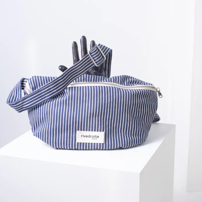 Rivedroite Earrings Rivedroite Fanny Pack Custine dark cotton stripe