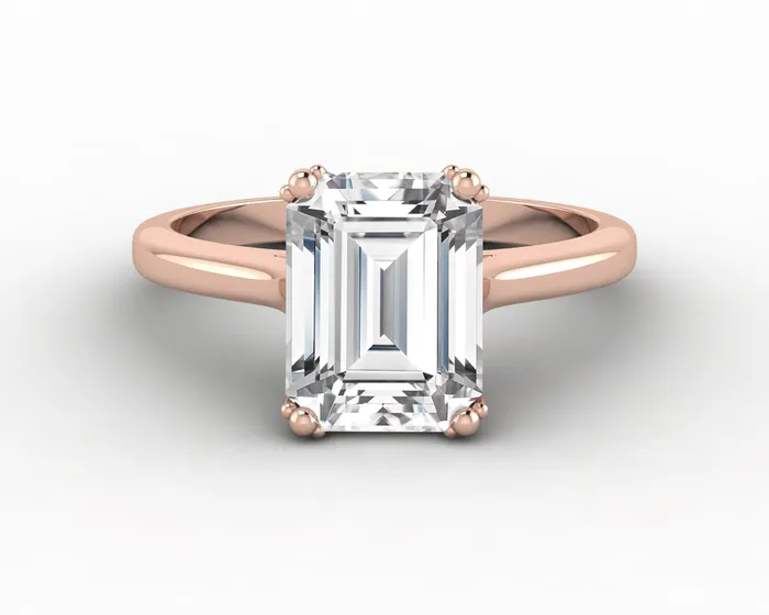 Sapheena Jewelry Rings Lilian 240 Ct Solitaire Emerald Cut Engagement Ring