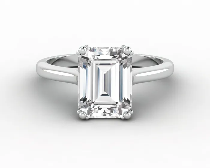 Sapheena Jewelry Rings Lilian 240 Ct Solitaire Emerald Cut Engagement Ring