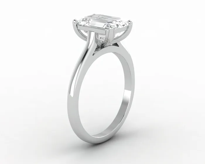 Sapheena Jewelry Rings Lilian 240 Ct Solitaire Emerald Cut Engagement Ring