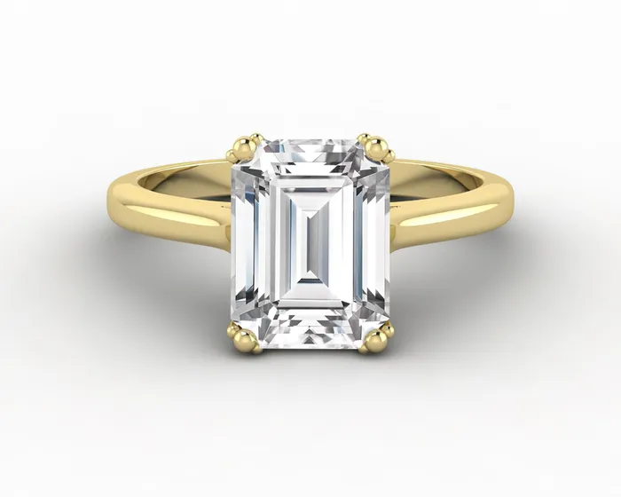 Sapheena Jewelry Rings Lilian 240 Ct Solitaire Emerald Cut Engagement Ring