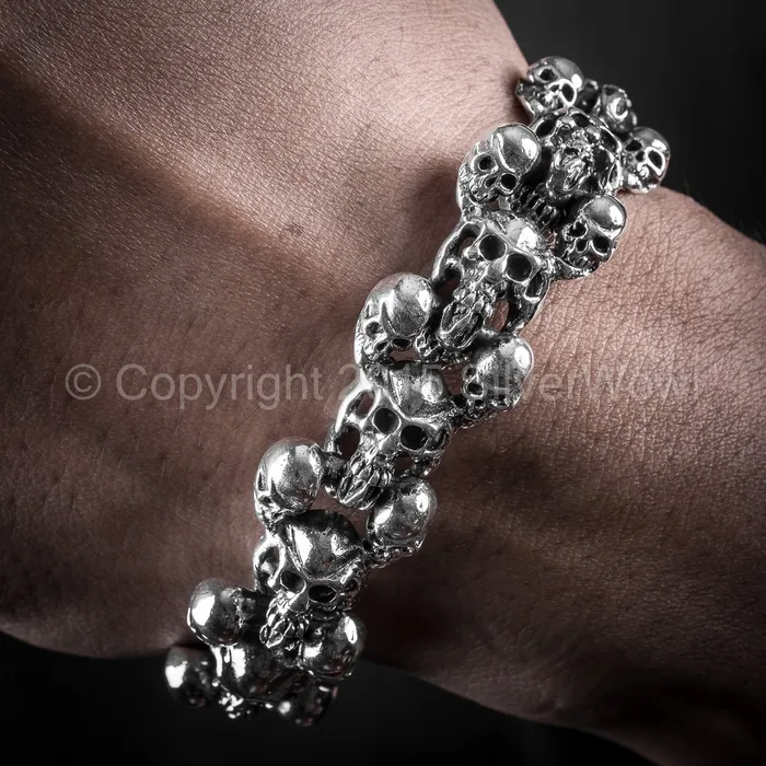 silverwow Bracelets Skull Bracelet KBB11