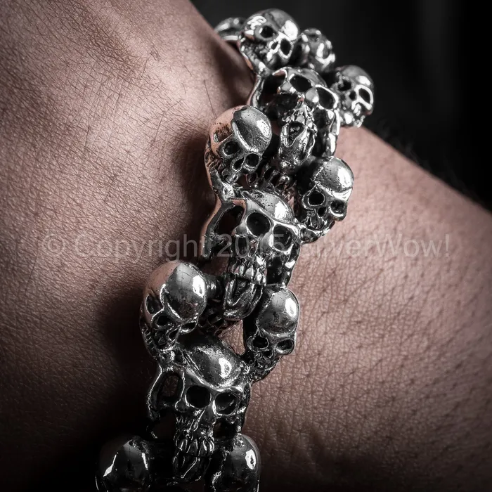 silverwow Bracelets Skull Bracelet KBB11