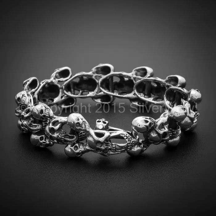 silverwow Bracelets Skull Bracelet KBB11