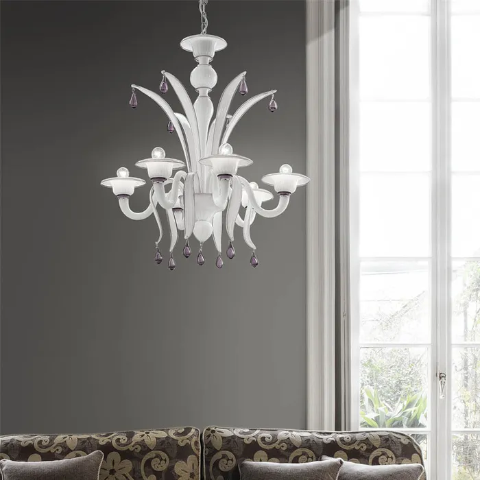 Voltolina Earrings Iris 8 lights chandelier