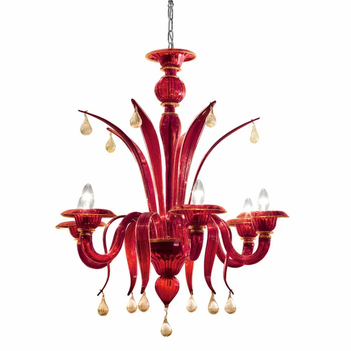 Voltolina Earrings Iris 8 lights chandelier